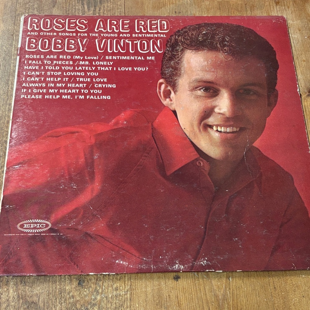 Bobby Vinton Vinyl Record - Roses Are Red